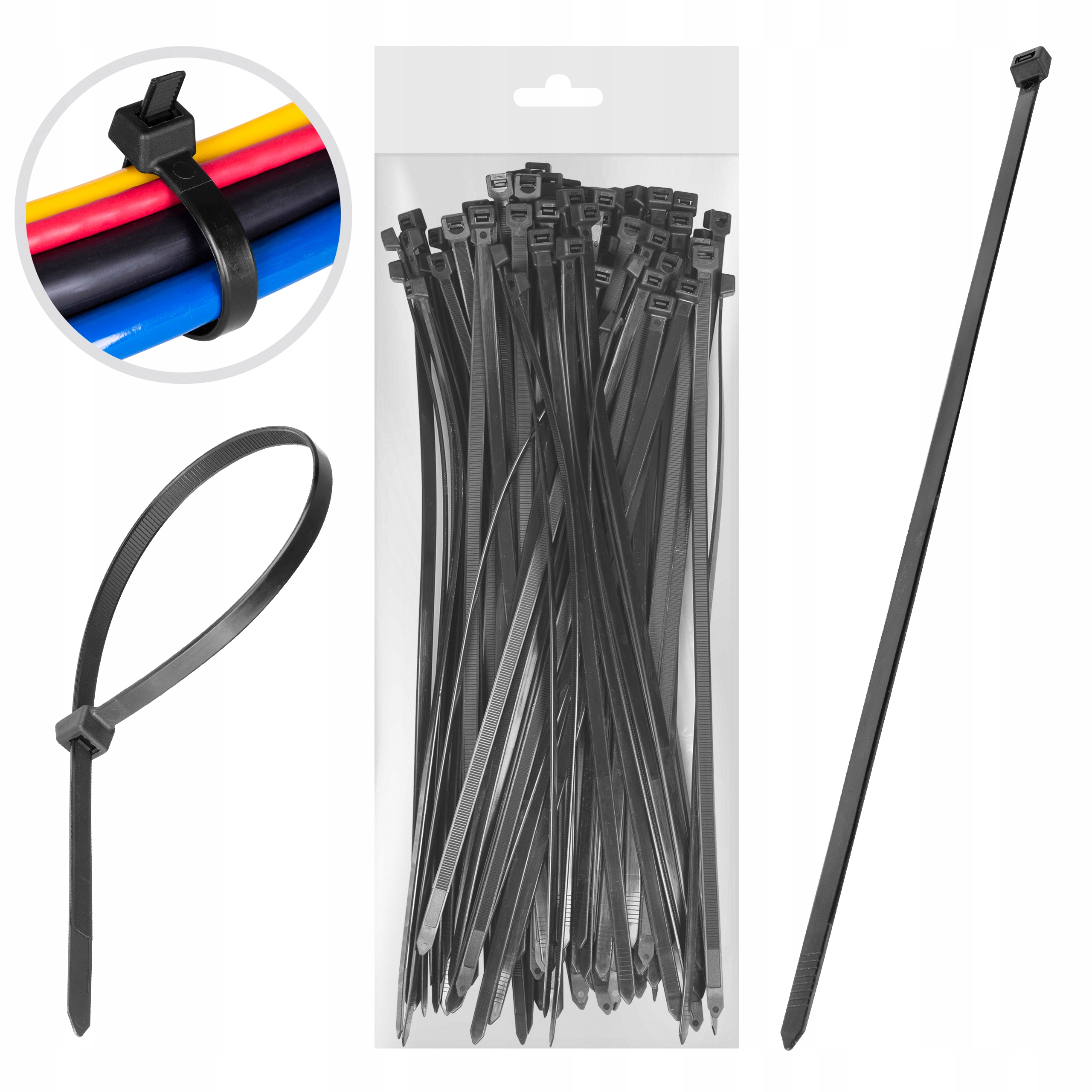 

Opaska opaski kablowe trytki trytka 4,8-280-300 Uv