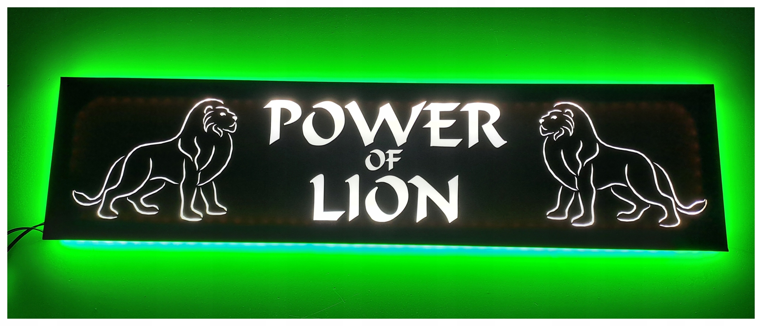 Led tabuľa power lion nad posteľou man daf scania s podsvietením kabíny Tir