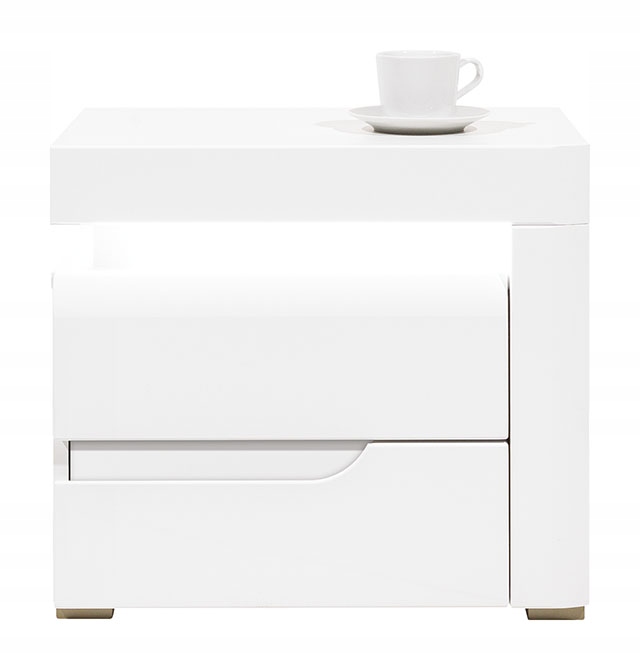 Szafka nocna prawa Irma IM18 BOGFRAN biały połysk