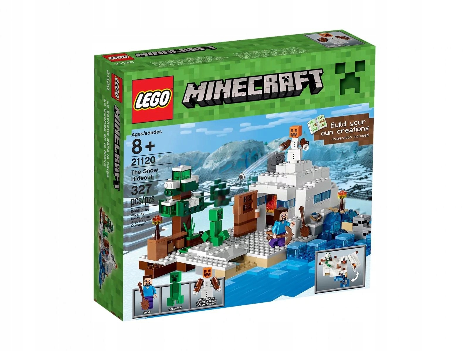 Klocki Lego Minecraft Śnieżna kryjówka 21120 Unikat