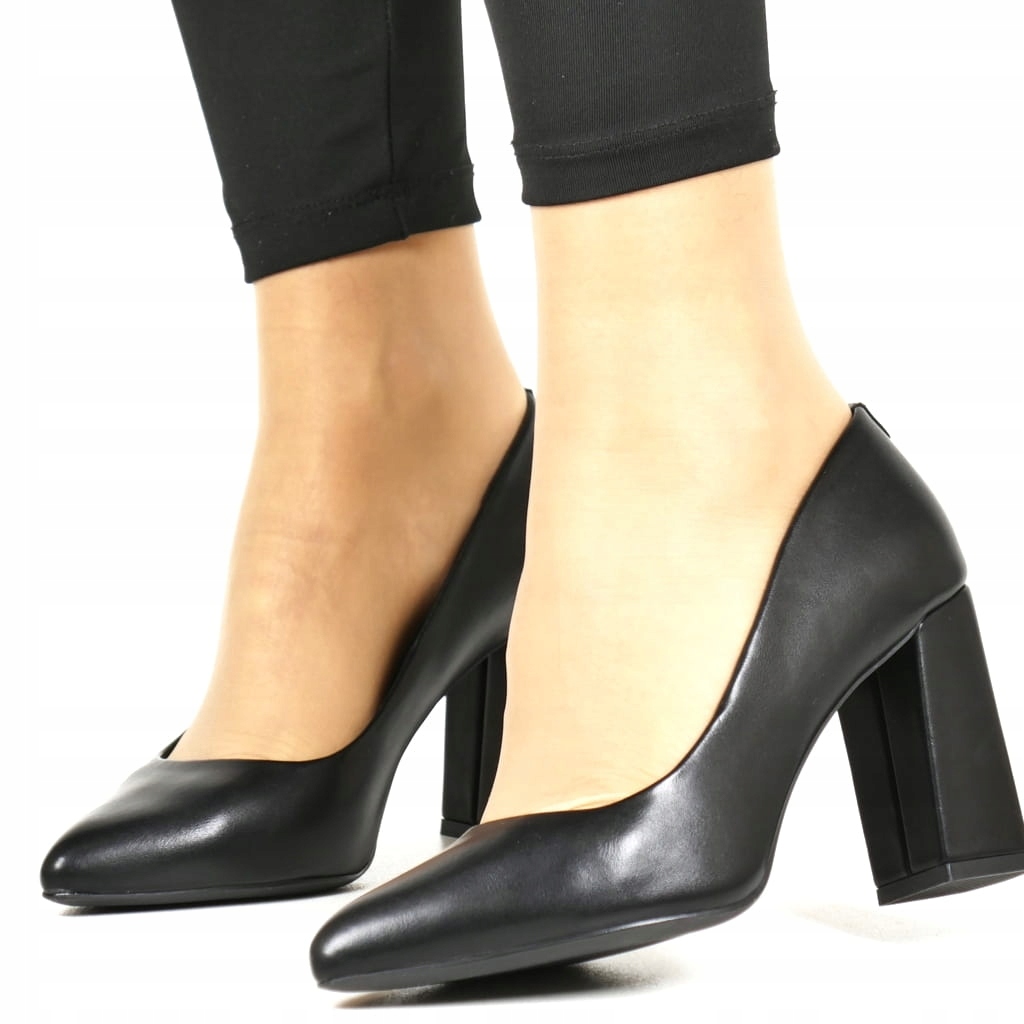Černé Klasické Lodičky Na Podpatku Sergio, Pohodlné, Stabilní, New 39