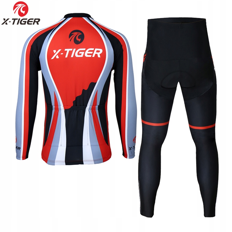 STRÓJ ROWEROWY KOMPLET KOLARSKI BLUZA GETRY LEGGINSY SPODNIE OCIEPLANY ŻEL Marka X-Tiger