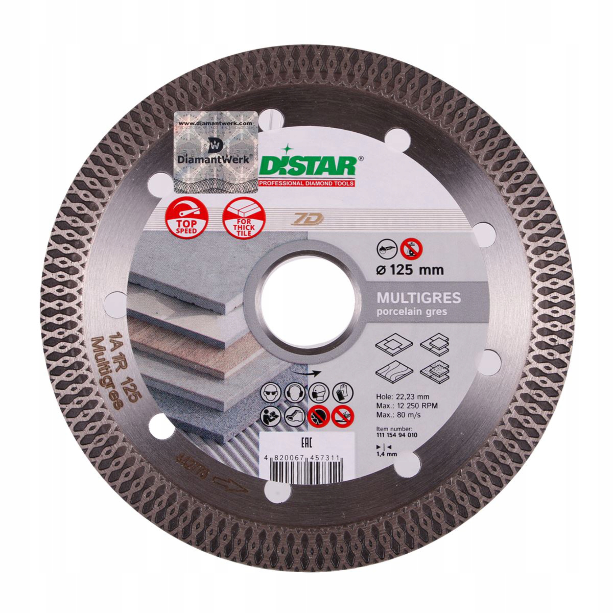 

Distar Multigres Tarcza diamentowa do gresu 115