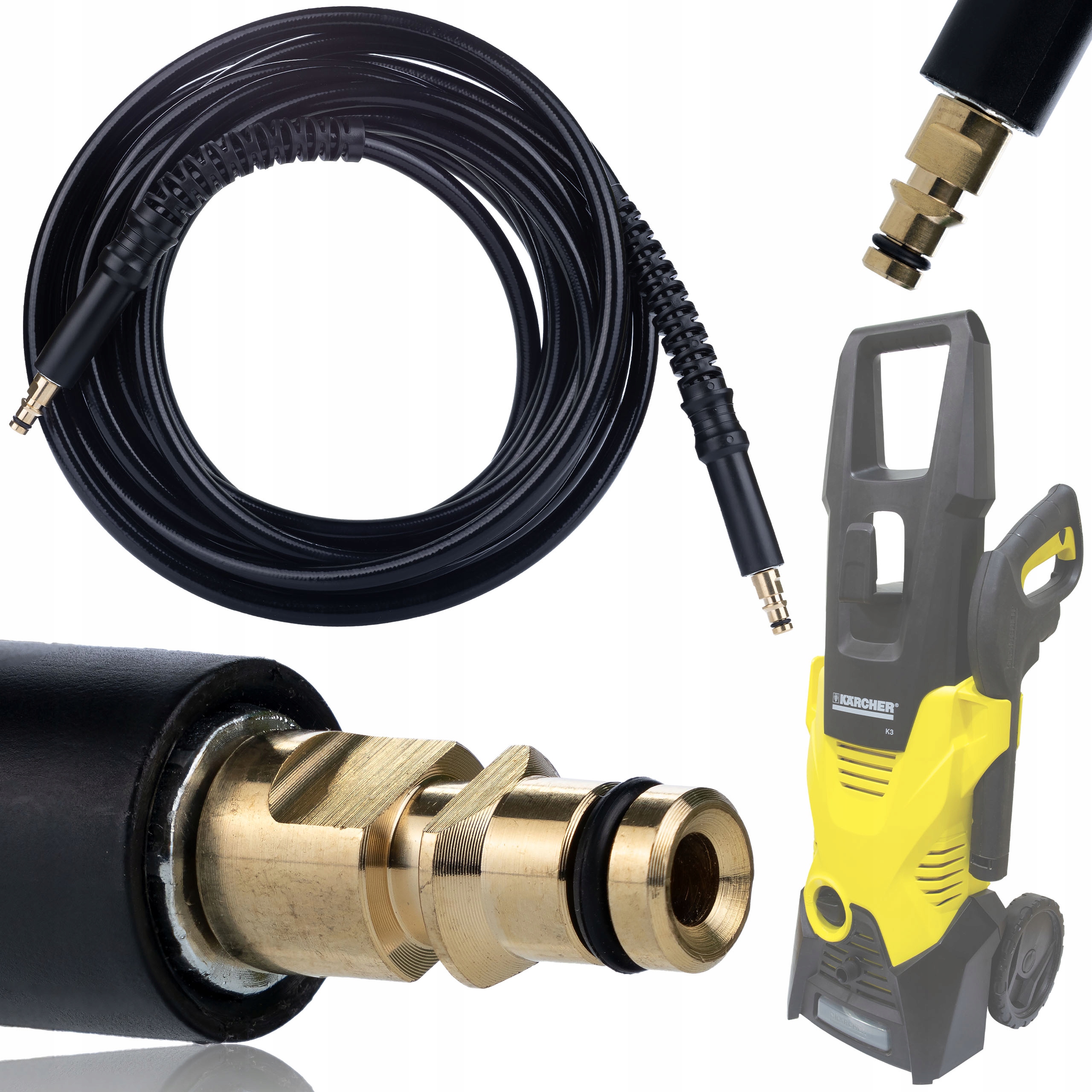 Wąż 15M Karcher Click-click Connect K2 K3 K4 K5 K6 K7 Myjka Ciśnieniowa Hq