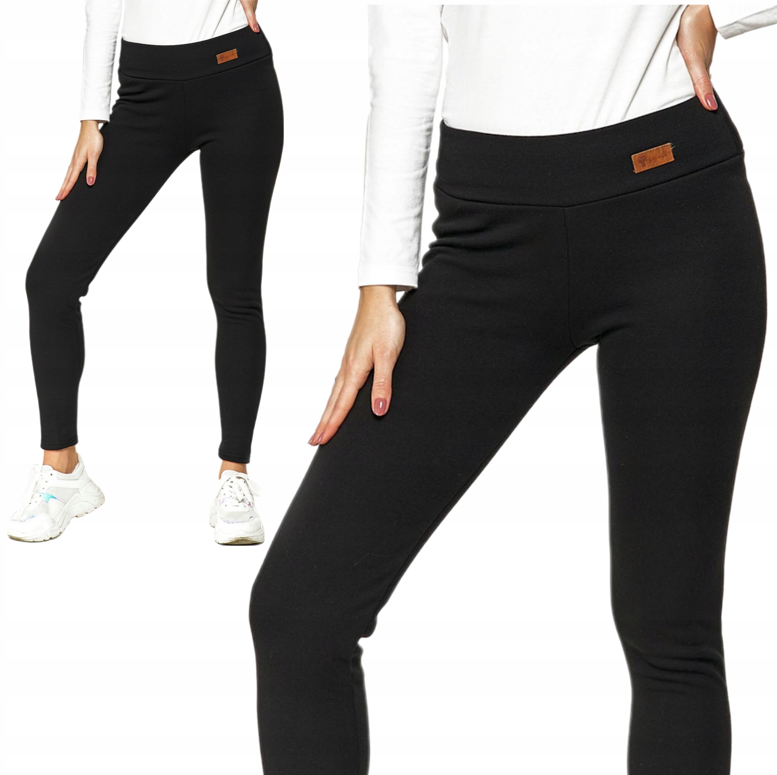 Legginsy damskie kryjące Moraj ocieplane Wysoki Stan Czarne r. XXL Marka Moraj