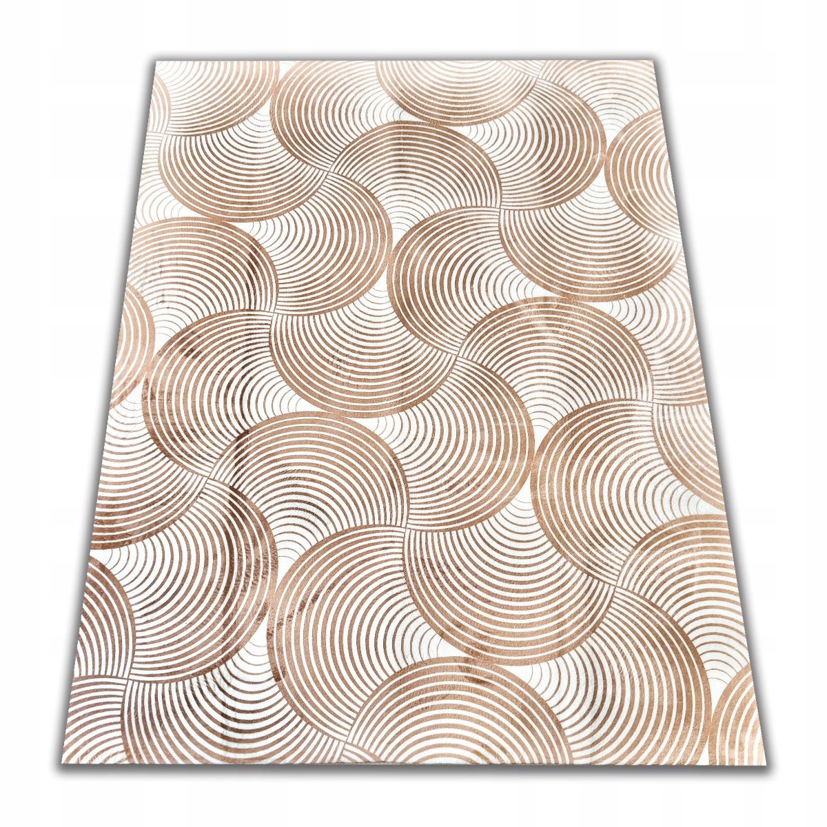 Koberec Béžový Do Obývacího Pokoje 120X160 CM Měkká Protiskluzová Spodní Strana Pod Stolek