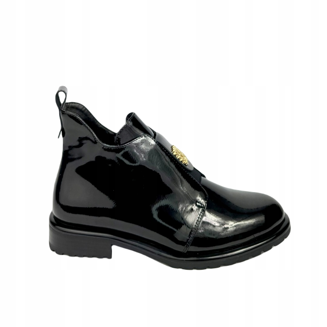 Dámské kotníkové boty Artiker 55C1126 Černý Lak 38, Černá