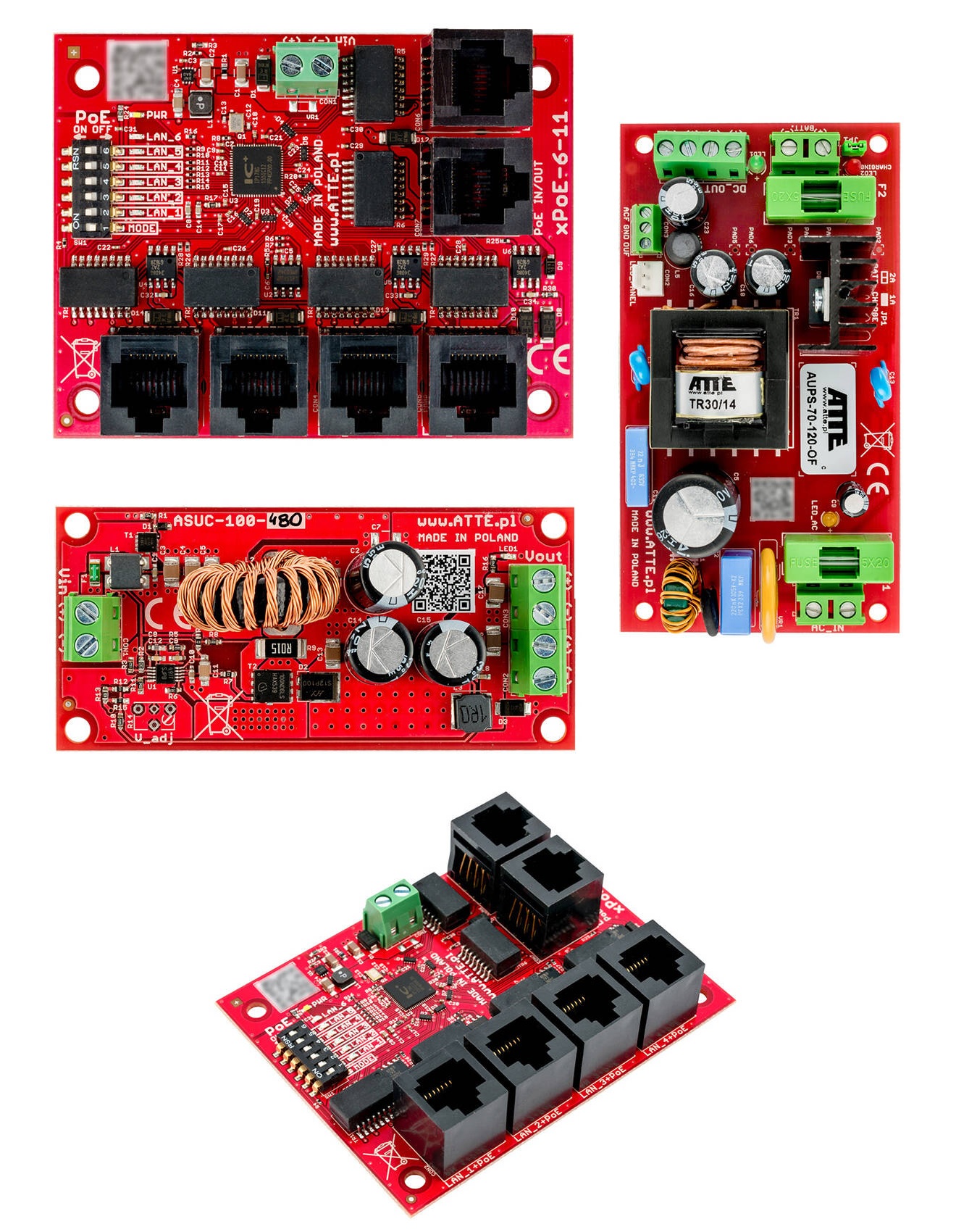 Externý prepínač PoE pre 17 kamier IPUPS-17-11-R5U0