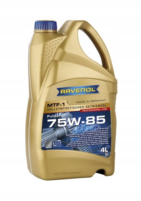 Olej Ravenol MTF-1 75W85 4L Červený GL4/5 Mitsubishi Lancer