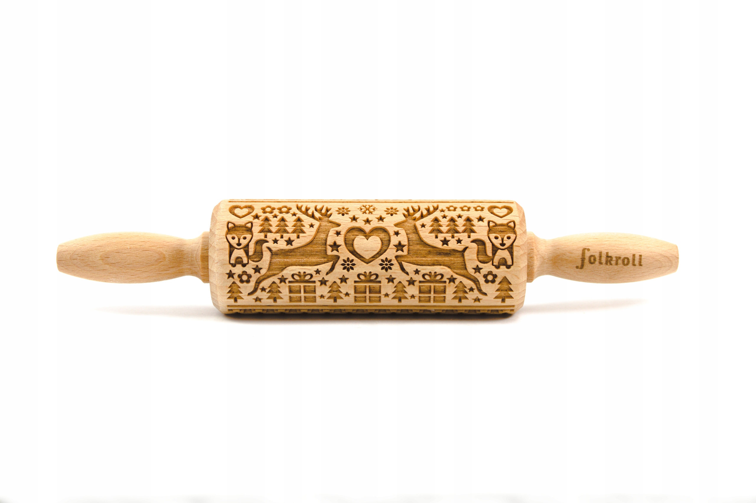 Wałek grawerowany wzór MAGICZNE ŚWIĘTA