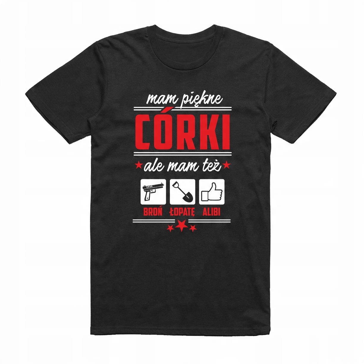 

S - Koszulka T-shirt Mam Piękne Córki Taty Tata