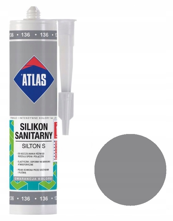 

Atlas Silikon Silton S 280ml 136 Srebrny