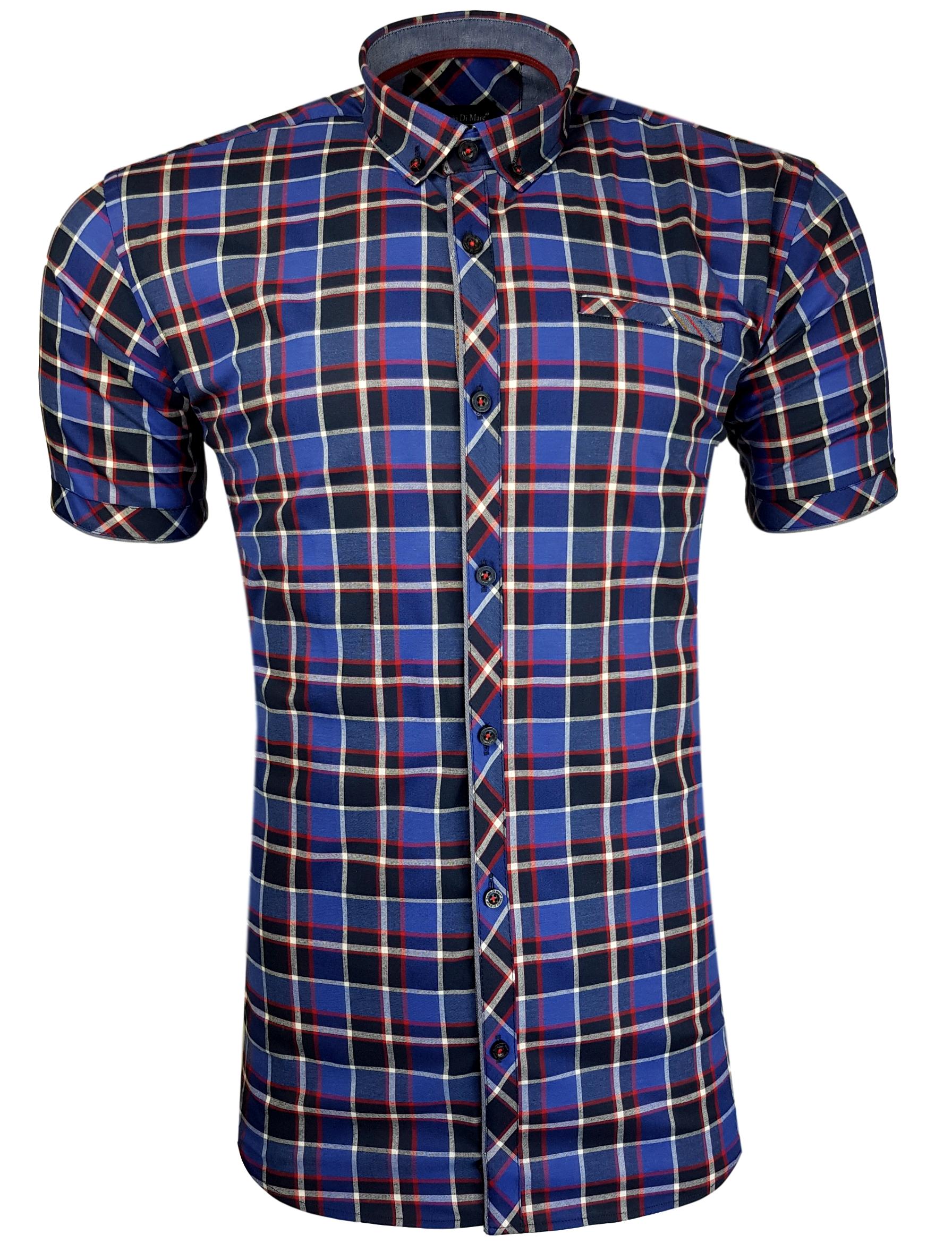 

Koszula Krótki Rękaw Slim Fit _N58_ Kratka r. L