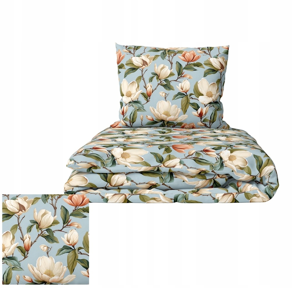 Sada Povlečení 160x200 2x70x80, 100% Bavlna, 140 g/m2, vzor: Jabloňový sad