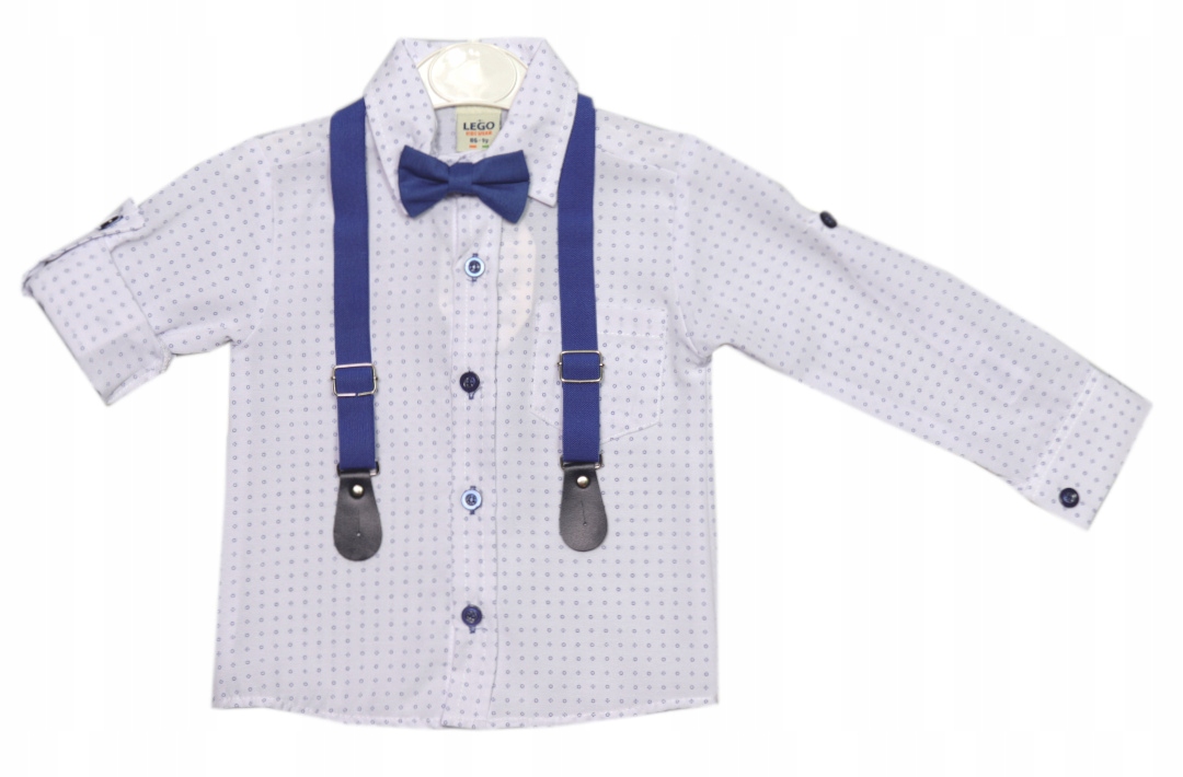 GARNITUR 4-części KOSZULA SPODNIE MUCHA SZELKI 7 l Płeć chłopcy