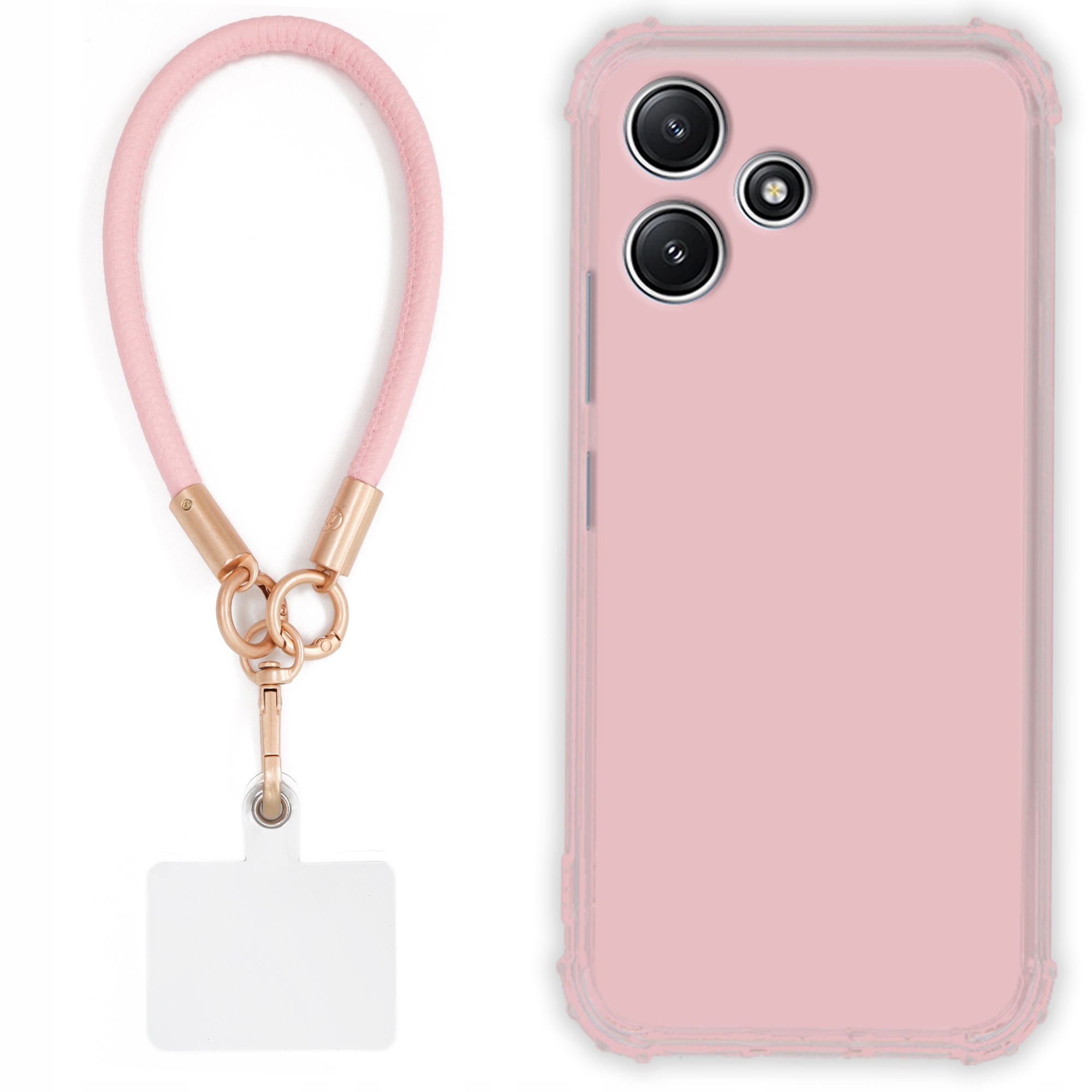 Puzdro Pre Xiaomi Redmi 12 5G Antishock Pinky Ružové Vodítko Sada Tpu