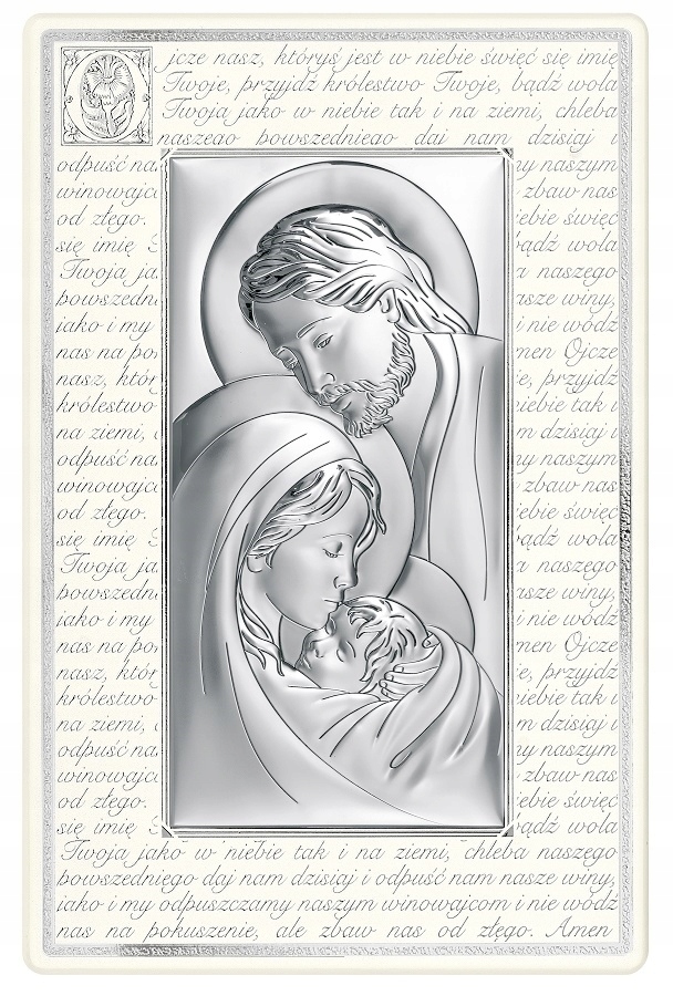 Stříbrný obraz Svatá rodina 6380P/2XN