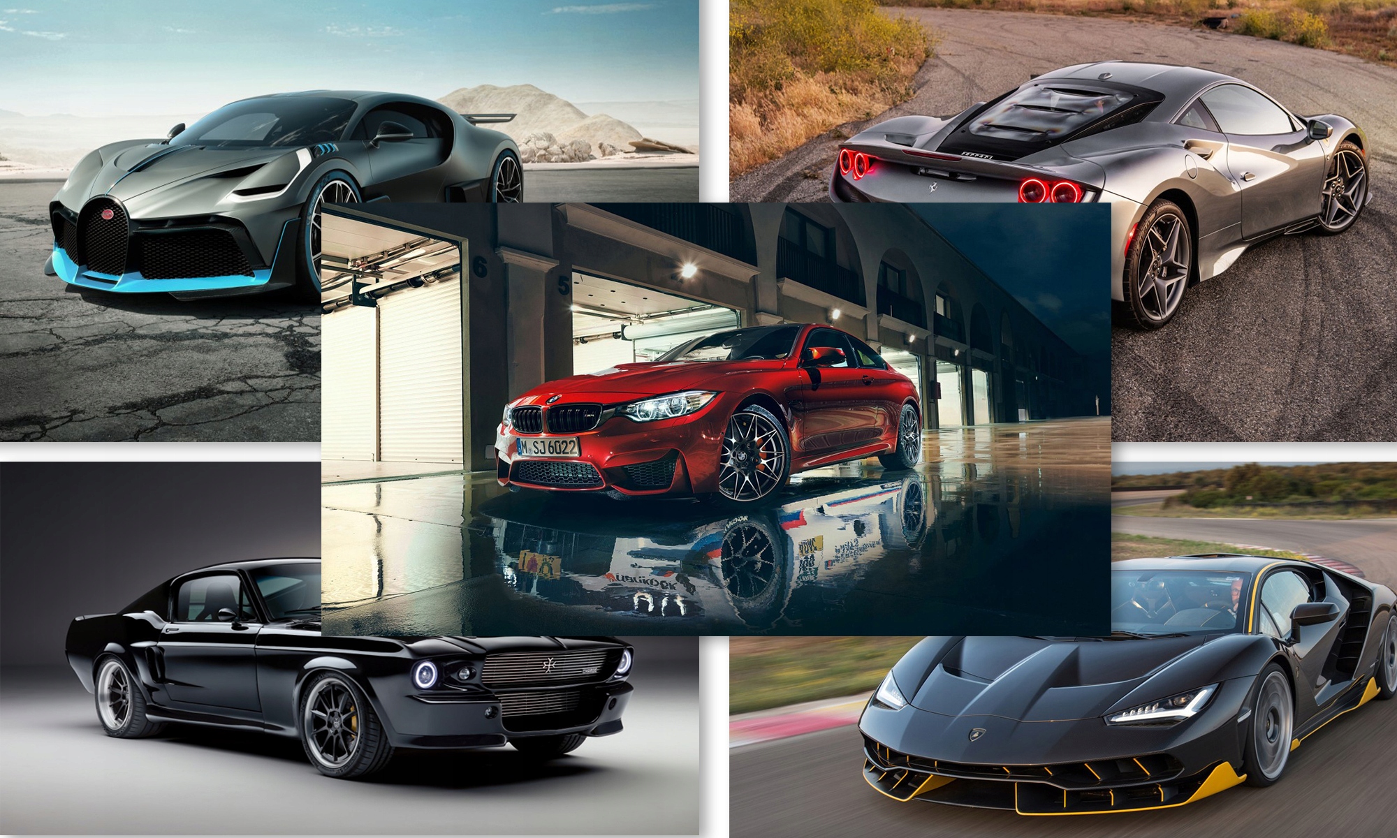 

Plakaty Ferrari Bmw Bugatti Mustang 100cm dużo wz.