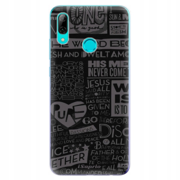 Silikonowe etui iSaprio Text 01 do Huawei P Smart 2019