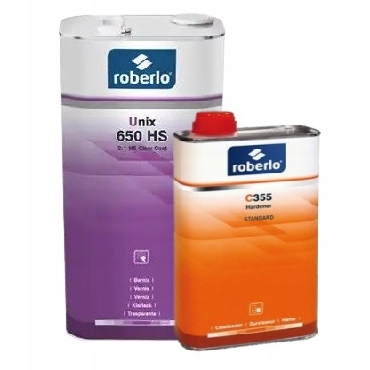 Roberlo Unix 650 Hs Bezfarebný lak 2K 2:1 7,5L Kpl