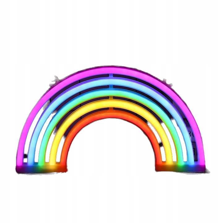 Neon Led Duha Rainbow Na Zeď Místnosti Usb Barevná