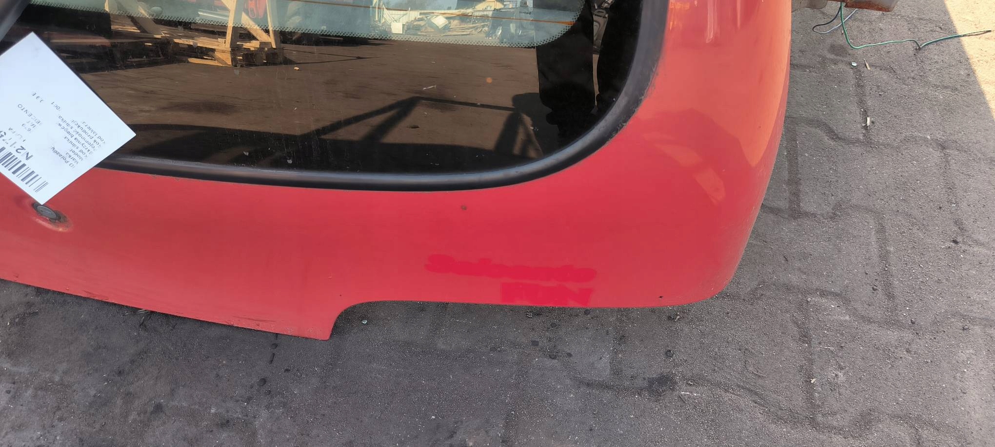 trunk door boot red FIAT SEICENTO