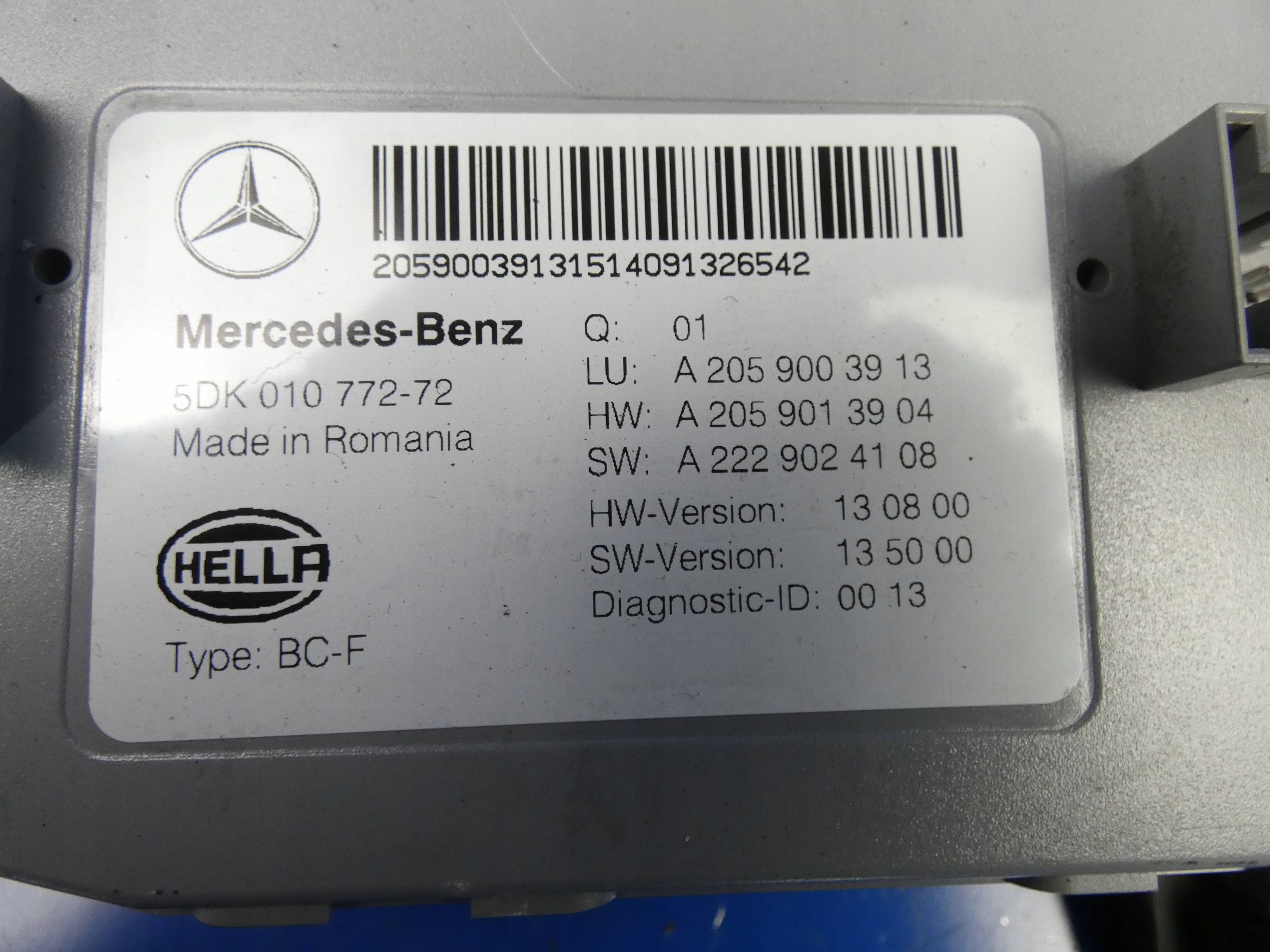 MERCEDES C KLASA W205 GLC W253 modulo STEROWNIIK SAM