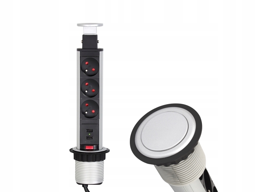 Nábytková Zásuvka Výsuvná, Zapuštěná, Usb Box