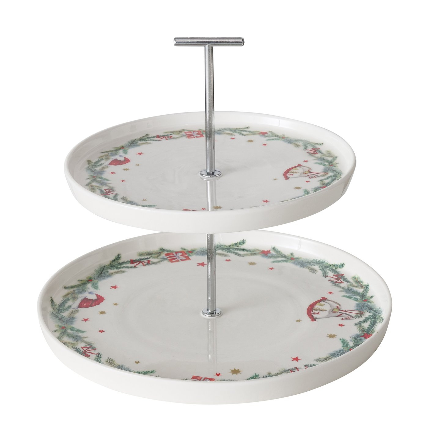 Dvoupatrový podnos se slavnostním vzorem Florenza, výš. 22 cm