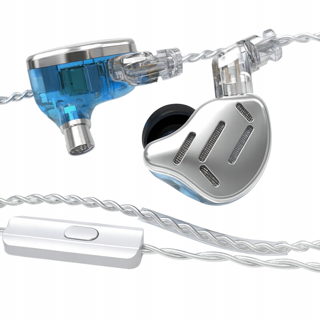 Kz Zax Słuchawki Dokanałowe Hybrydowe Hifi 1DD 7BA Mikrofon