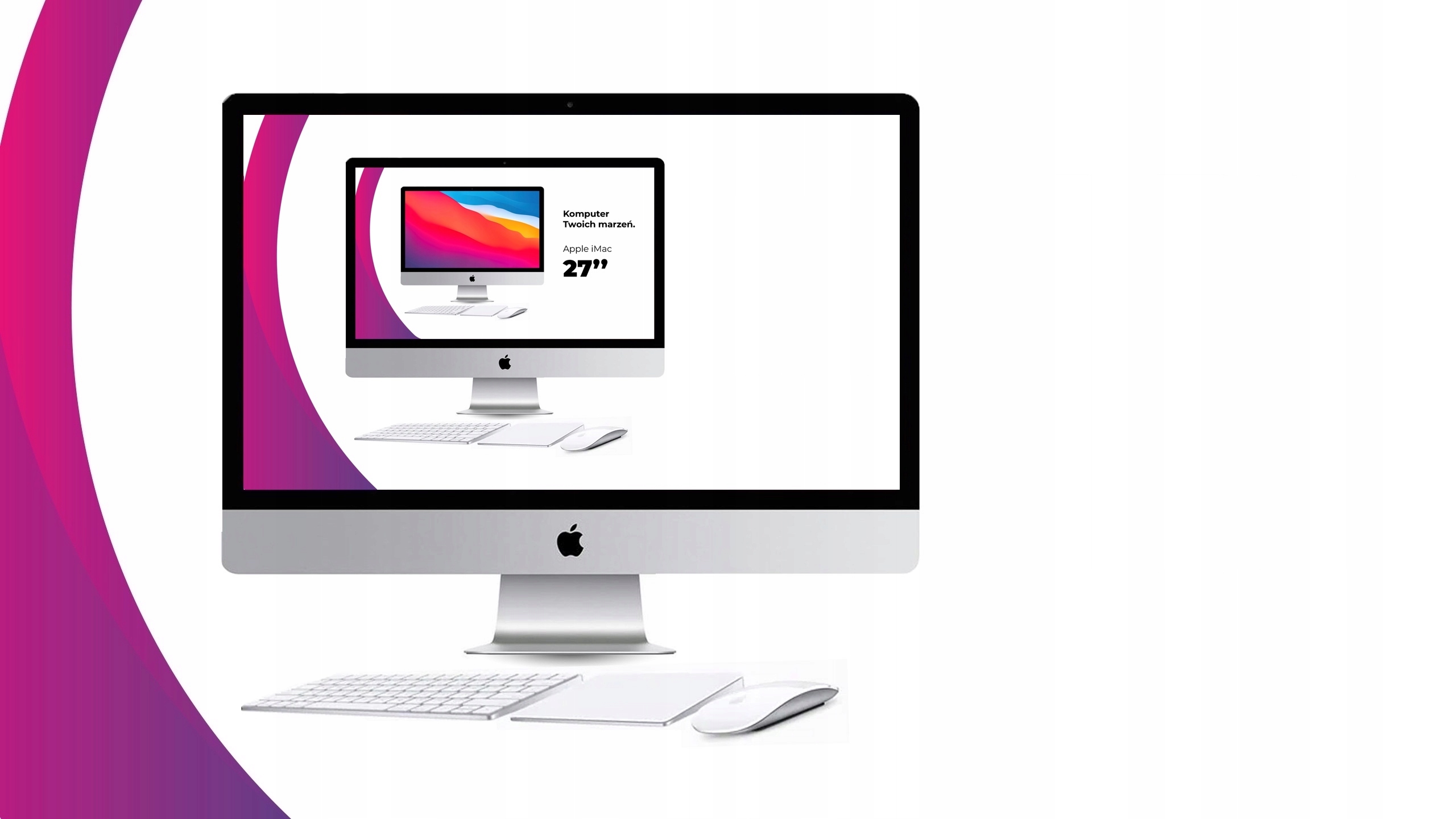Apple iMac 27 5K i7 4,2GHz RAM 64GB; 2TB SSD, GW Typ komputera komputer stacjonarny