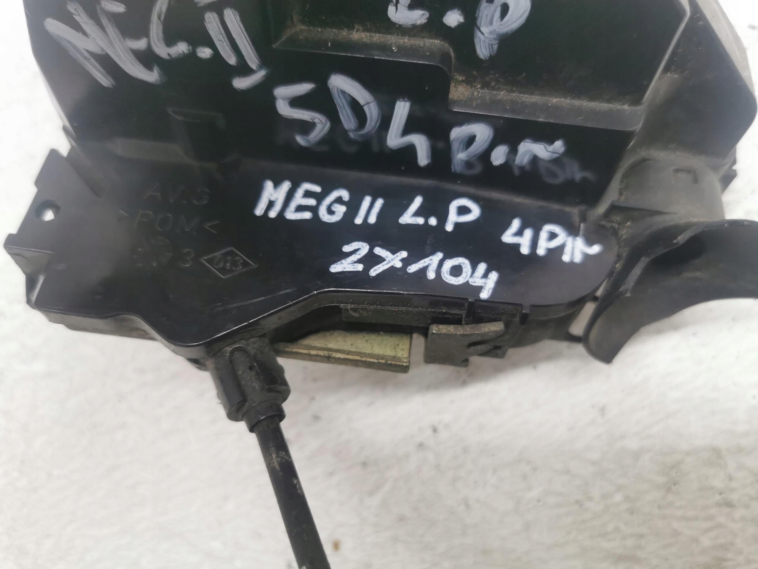 lock door left front RENAULT MEGANE II 4 PIN EU