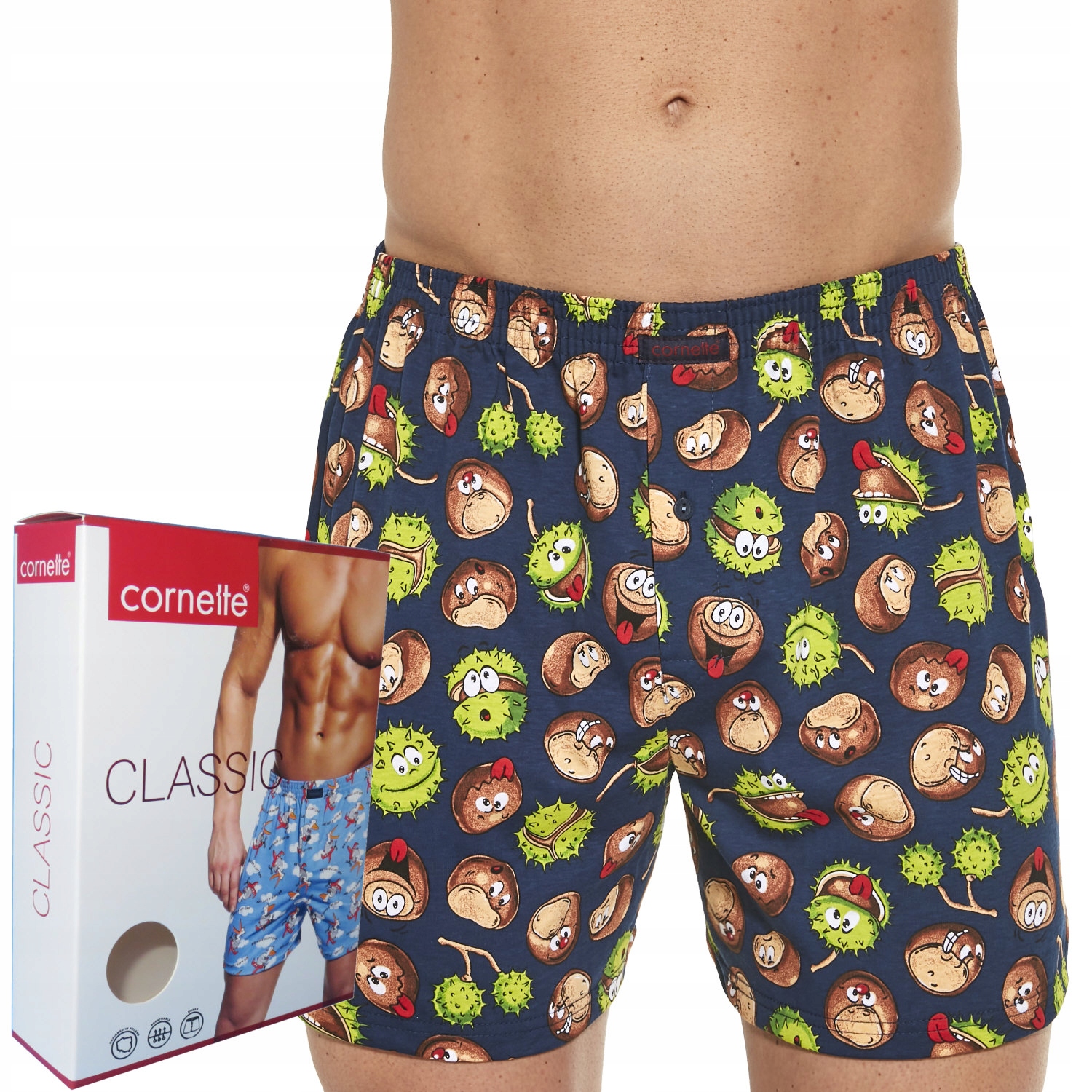 

Cornette bokserki Classic luźne 001/130 kasztany