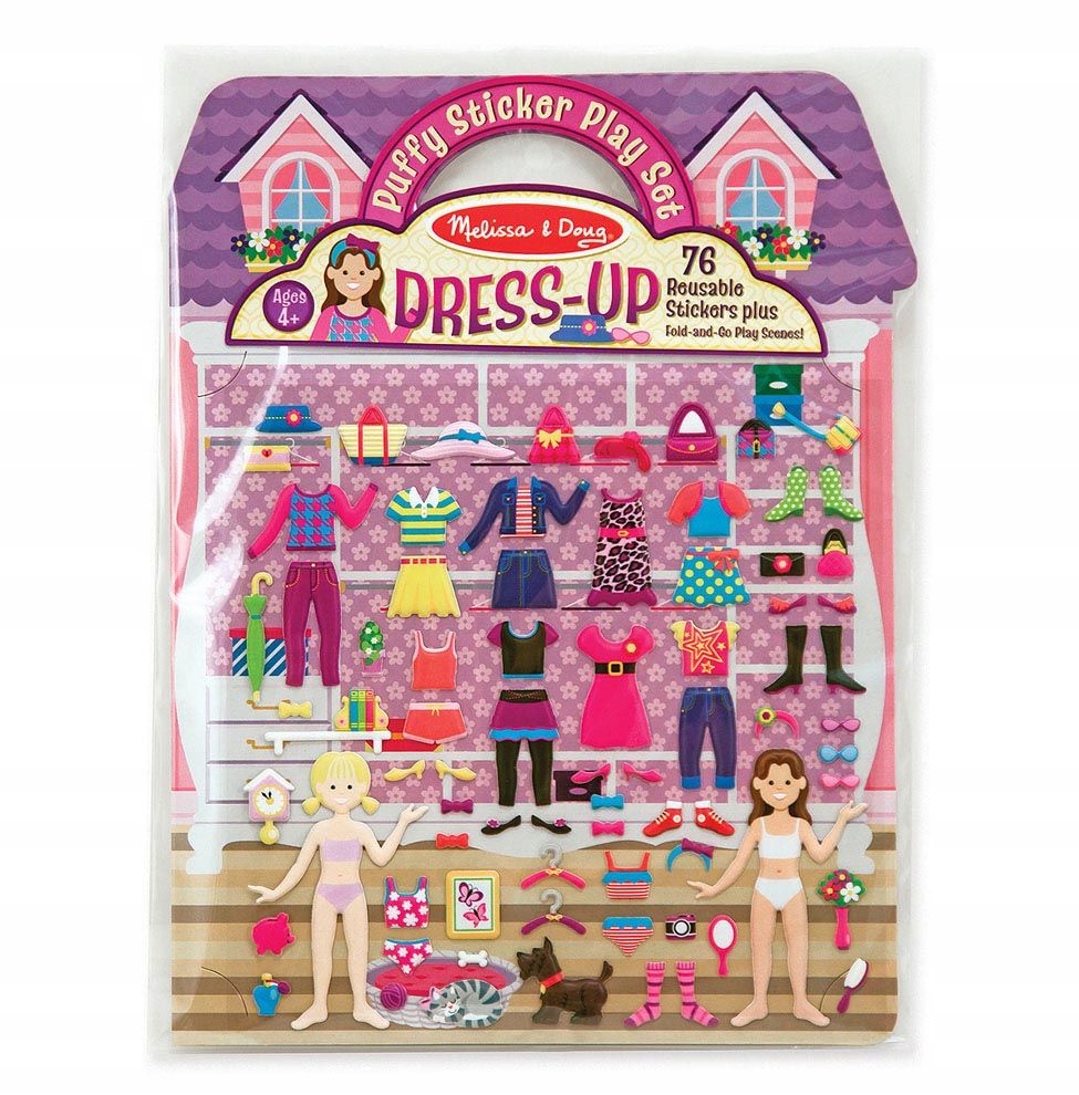 

MelissaandDoug Wypukłe Naklejki wielorazowe Moda