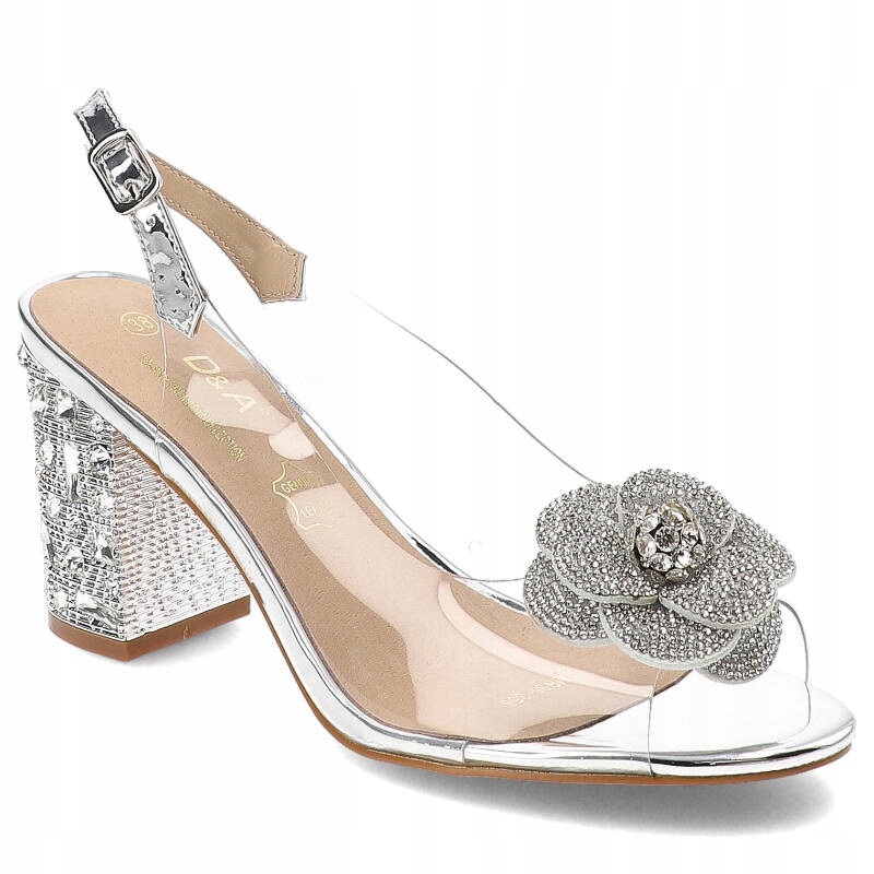 Stříbrné sandály S.Barski Elegantní dámská obuv