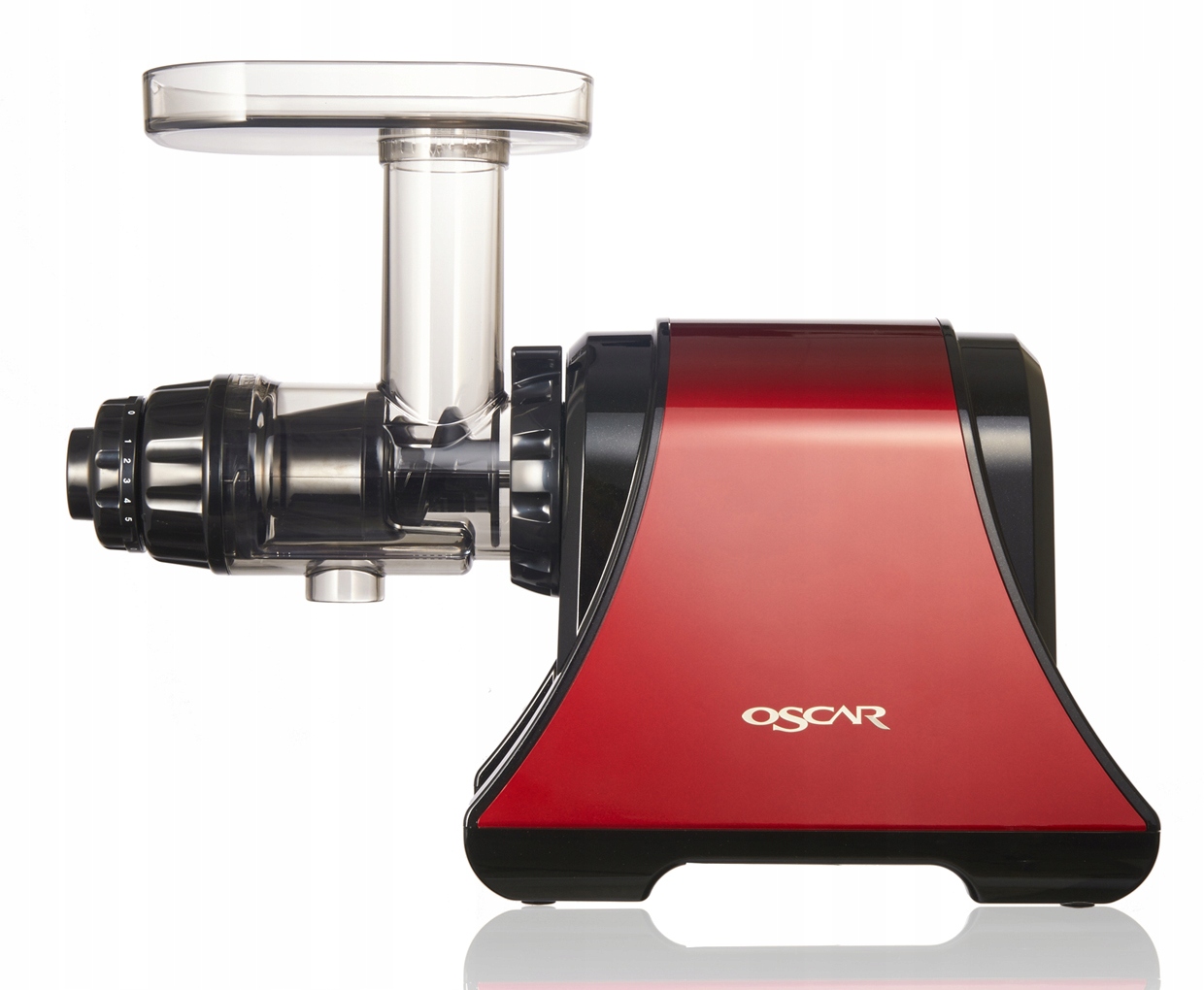 Horizontální pomalý odšťavňovač Oscar DA1200 červený