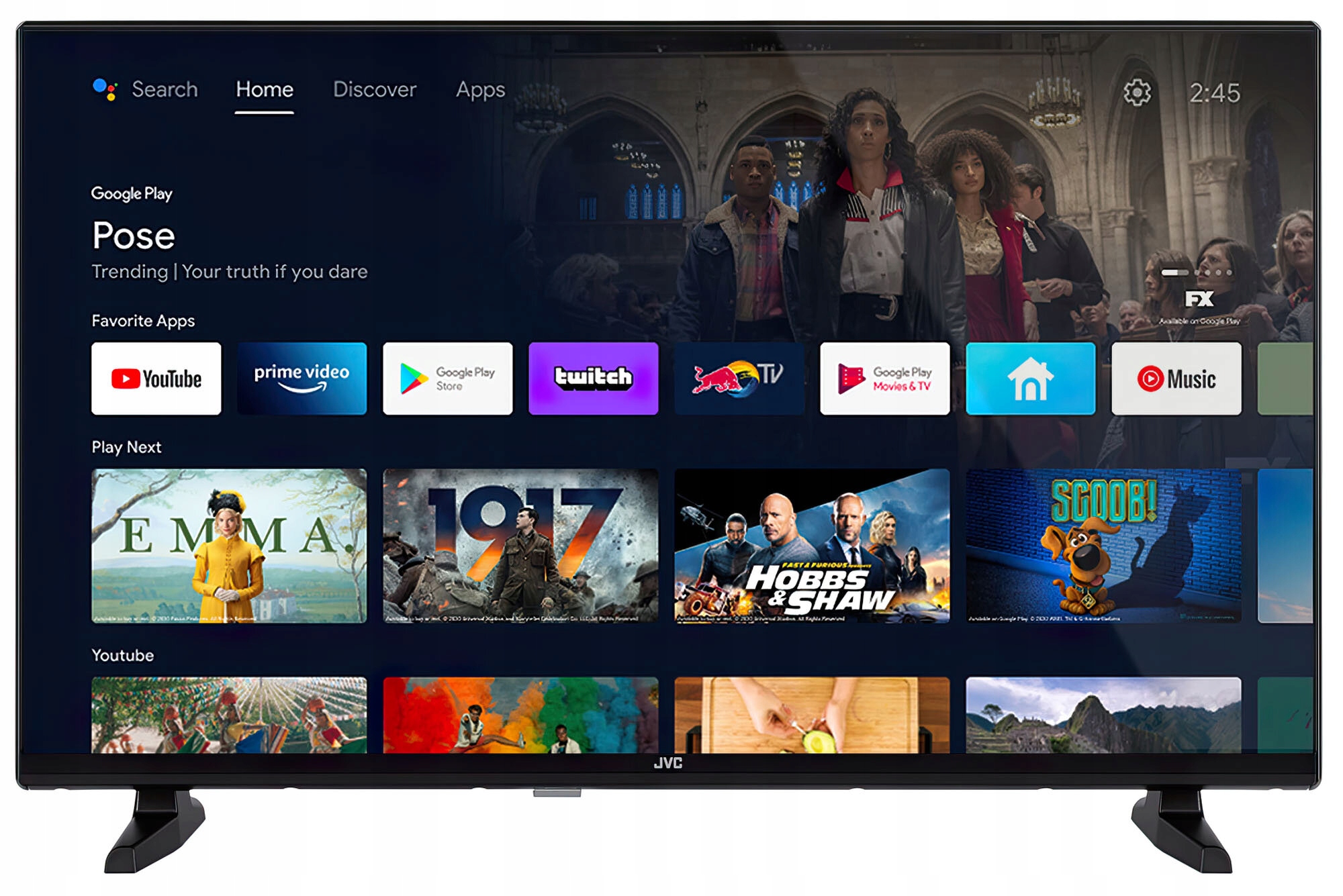 Telewizor JVC LT-32VAH3300 32" LED Android TV Typ telewizora LED