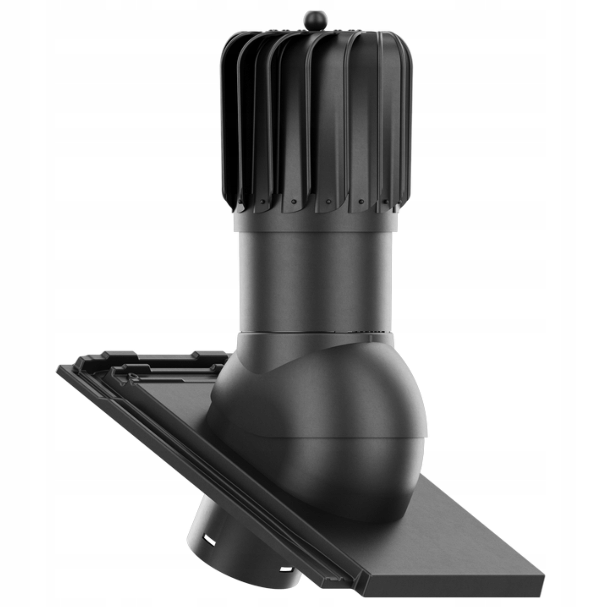 Větrací komín Otočný podlouhlý fi125 Koramic Orea 9 Černý