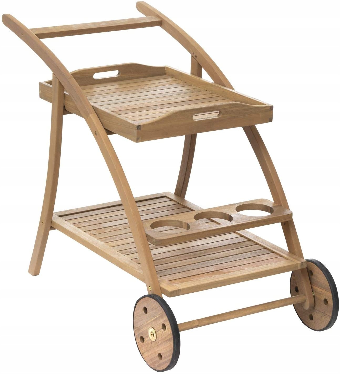 Drevená Záhradná Barevná Súprava Na Kolieskach Tiwi 56x105x78