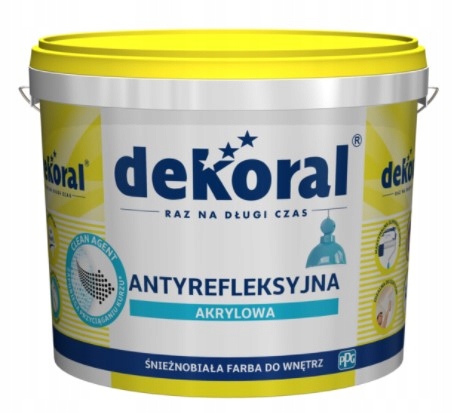

Dekoral Farba antyrefleksyjna Polinak biała 10L