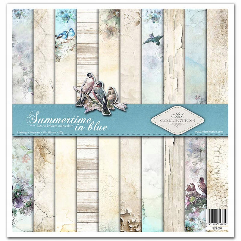 Zestaw papierów 30x30 Summertime in blue