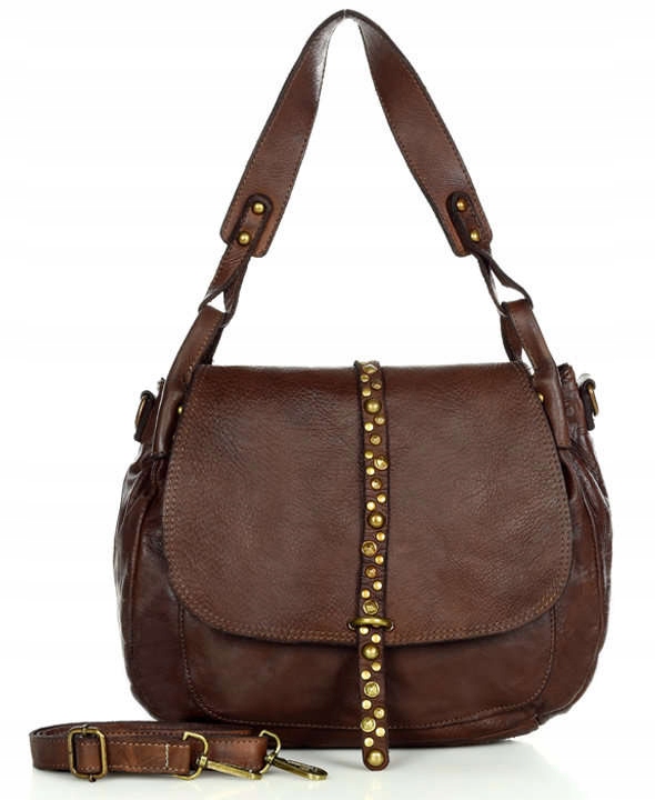 

Włoska torebka Vintage Skóra Naturalna dżety