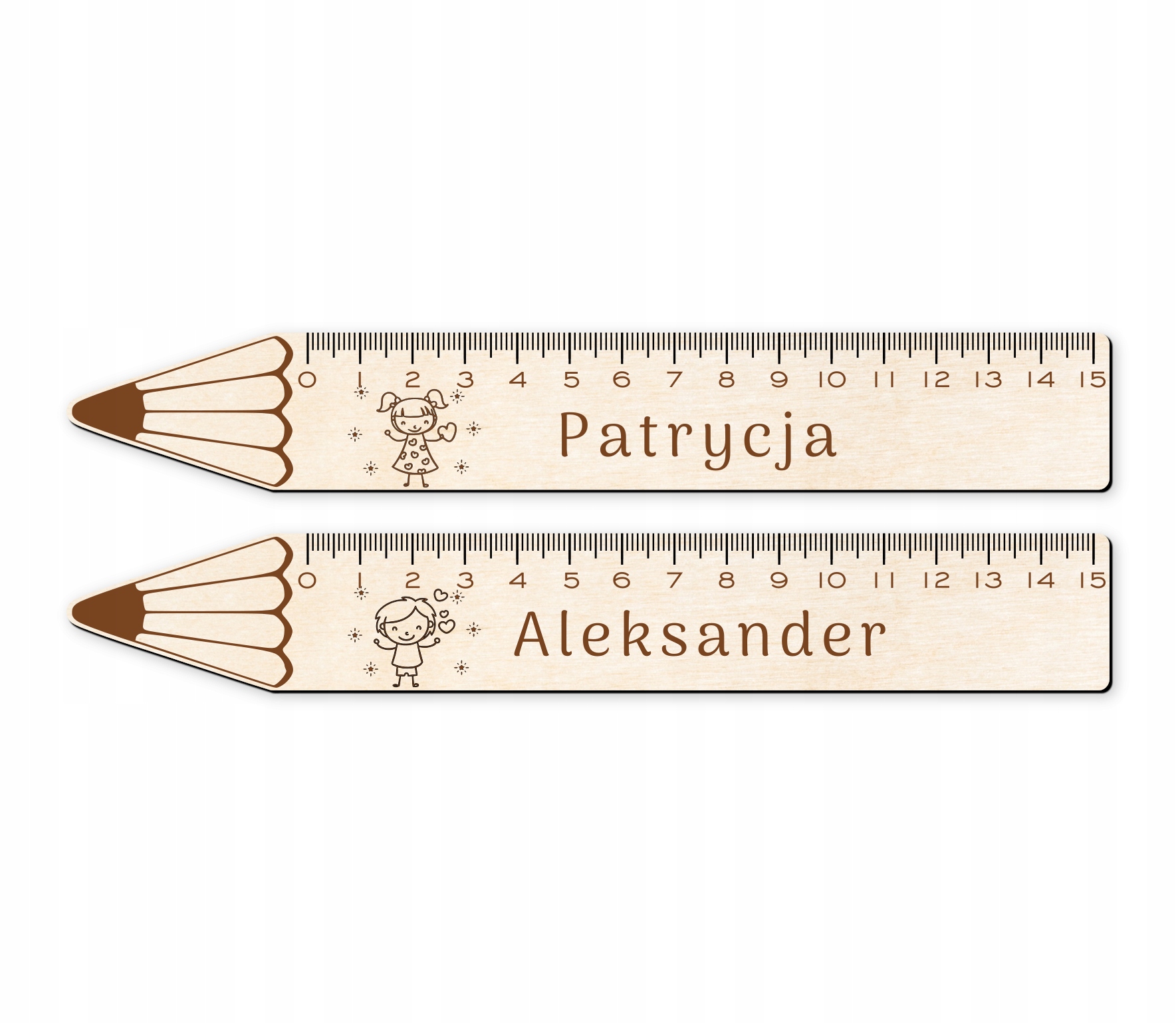 LINIJKA NA ZAKOŃCZNIE ROKU SZKOLNEGO DLA UCZNIA CHŁOPAK LUB DZIEWCZYNA Marka lovely.woodpecker