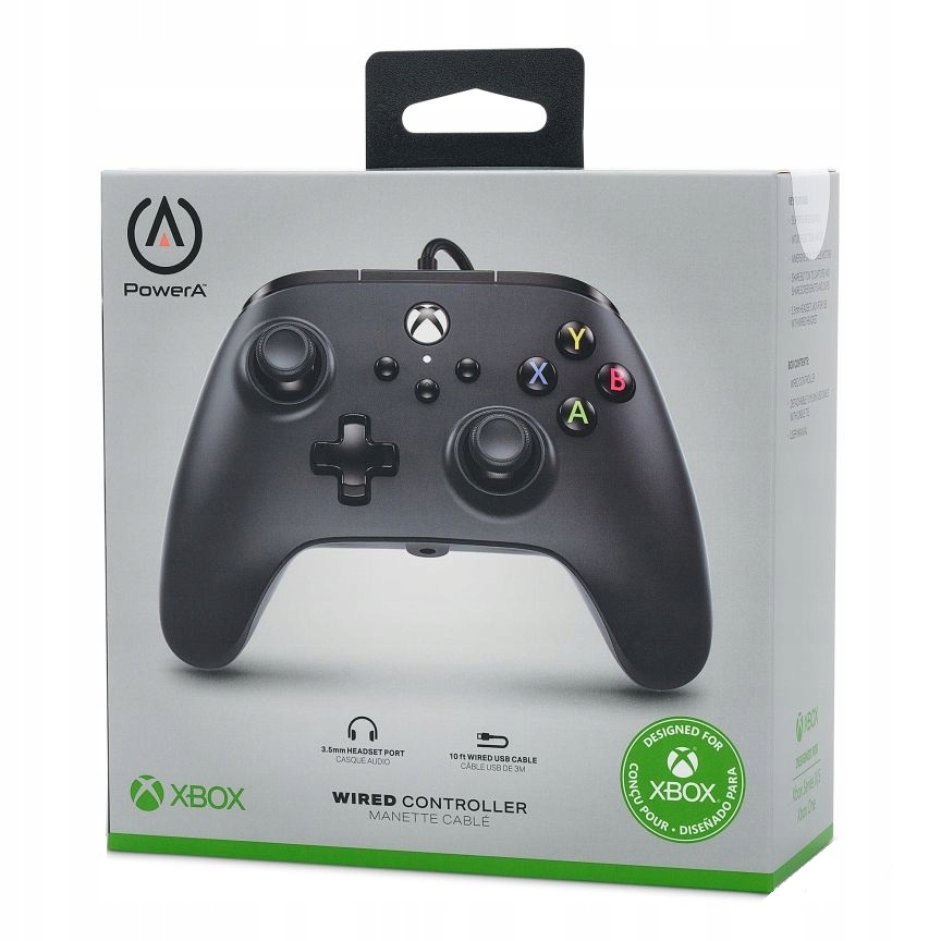 

Pad przewodowy Xbox One Windows 10 Black Licencja