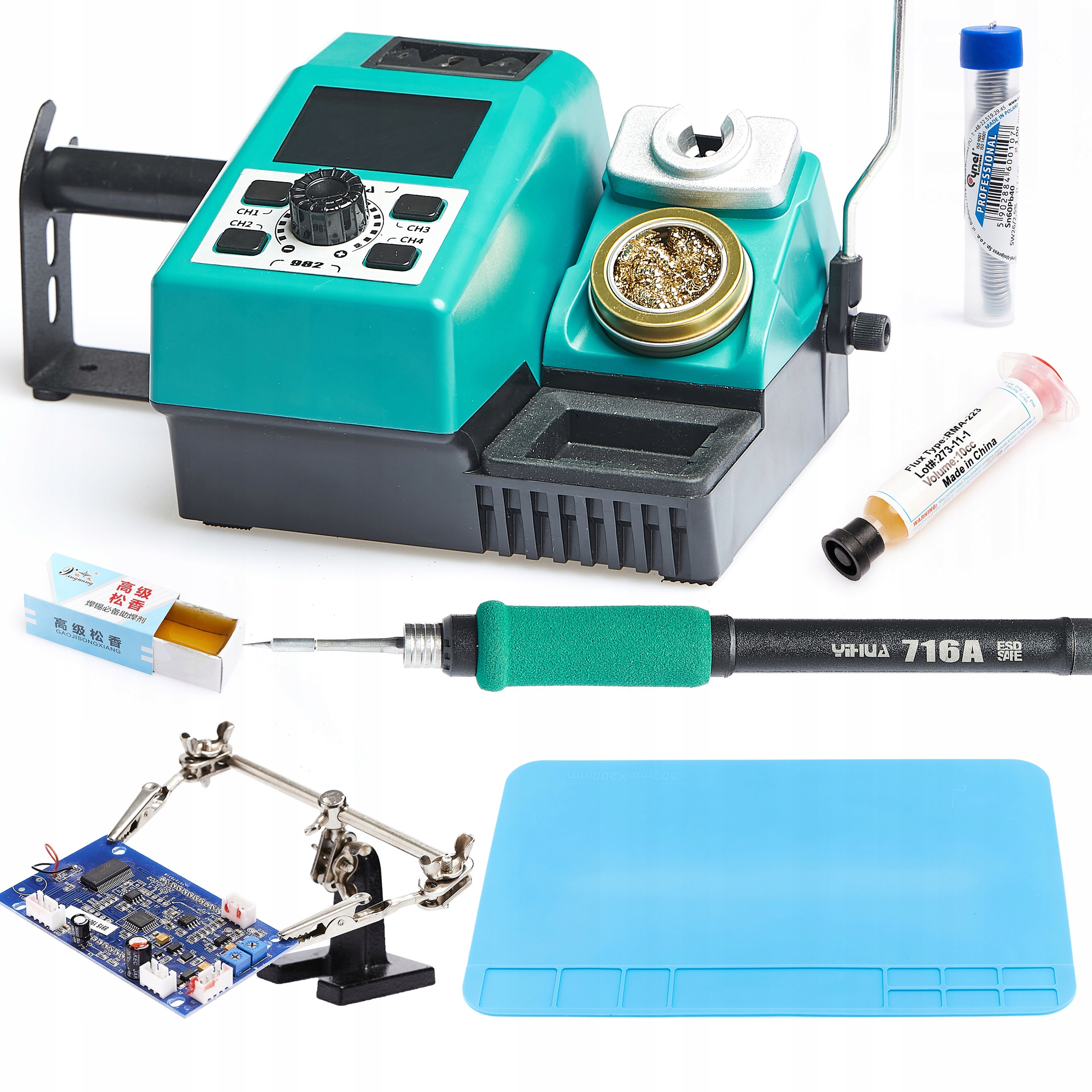 Sada Pájecí Stanice Pájecí 40W Yihua 982 C210 T210 Příslušenství