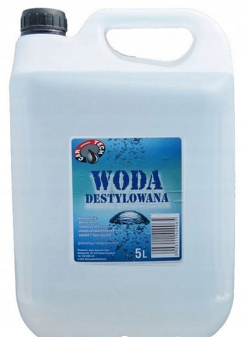 WODA DESTYLOWANA CAR-TECH 5L