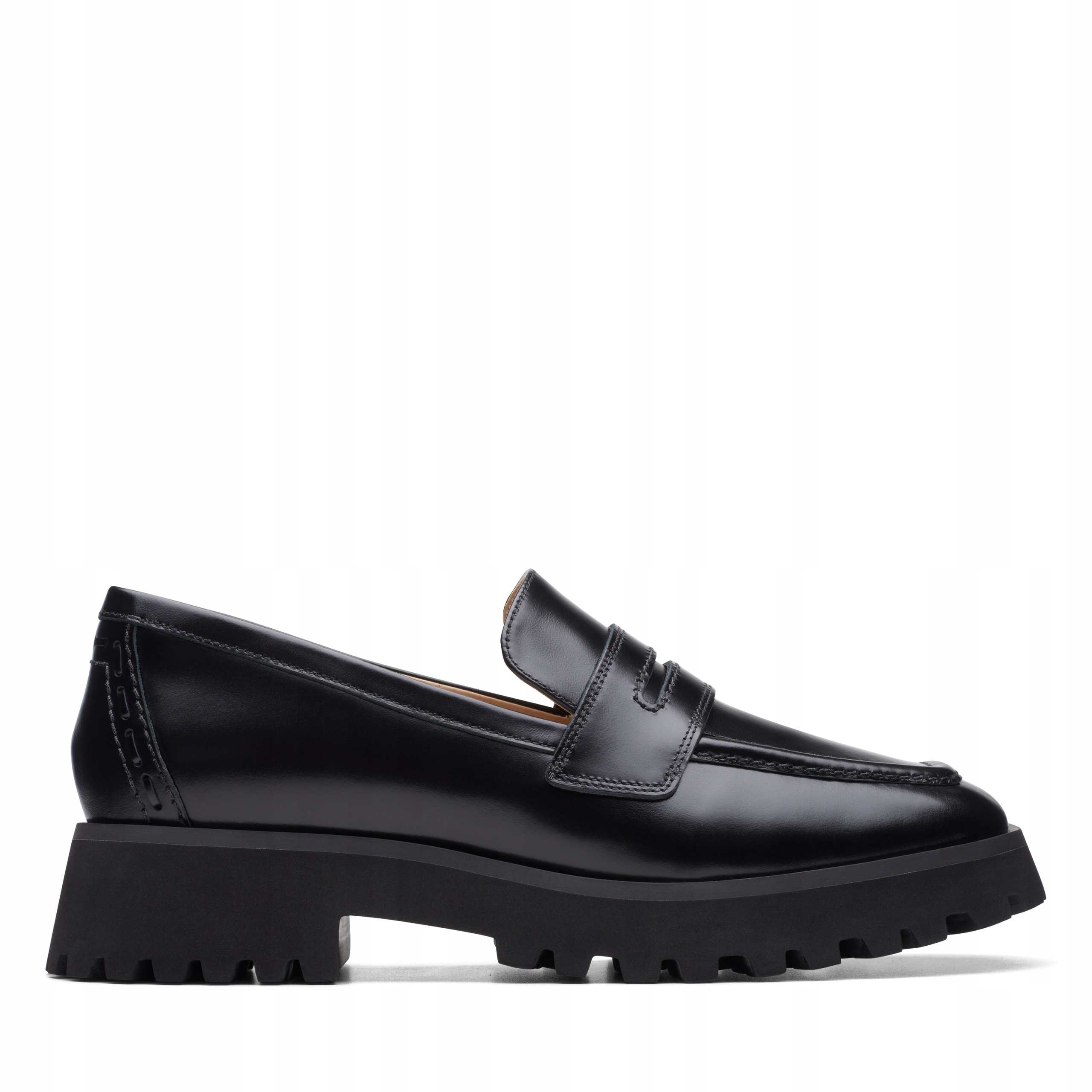 Loafersy Clarks Stayso Rise skórzane czarne 39.5