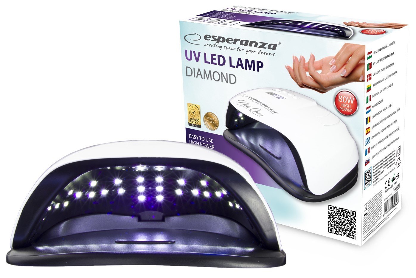 

Lampa Uv Led Do Paznokci Lakieru Hybrydy Żele 80W