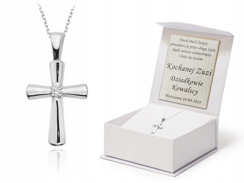 Zlatý Řetízek Křížek 585 Kříž S Briliantem