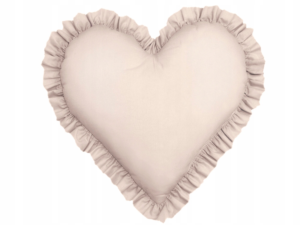 Poduszka Dekoracyjna z FALBANKAMI SERCE